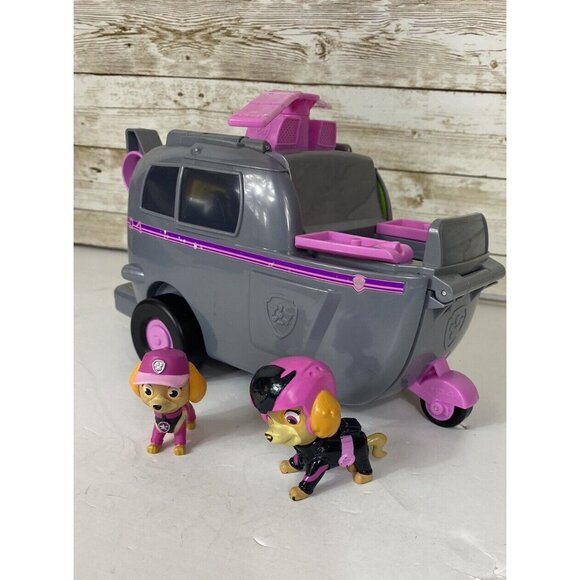 PAW Patrol Transforming Helicopter 2 Figures Dog Bath For Possible Repair 2 READ - Picture 2 of 16